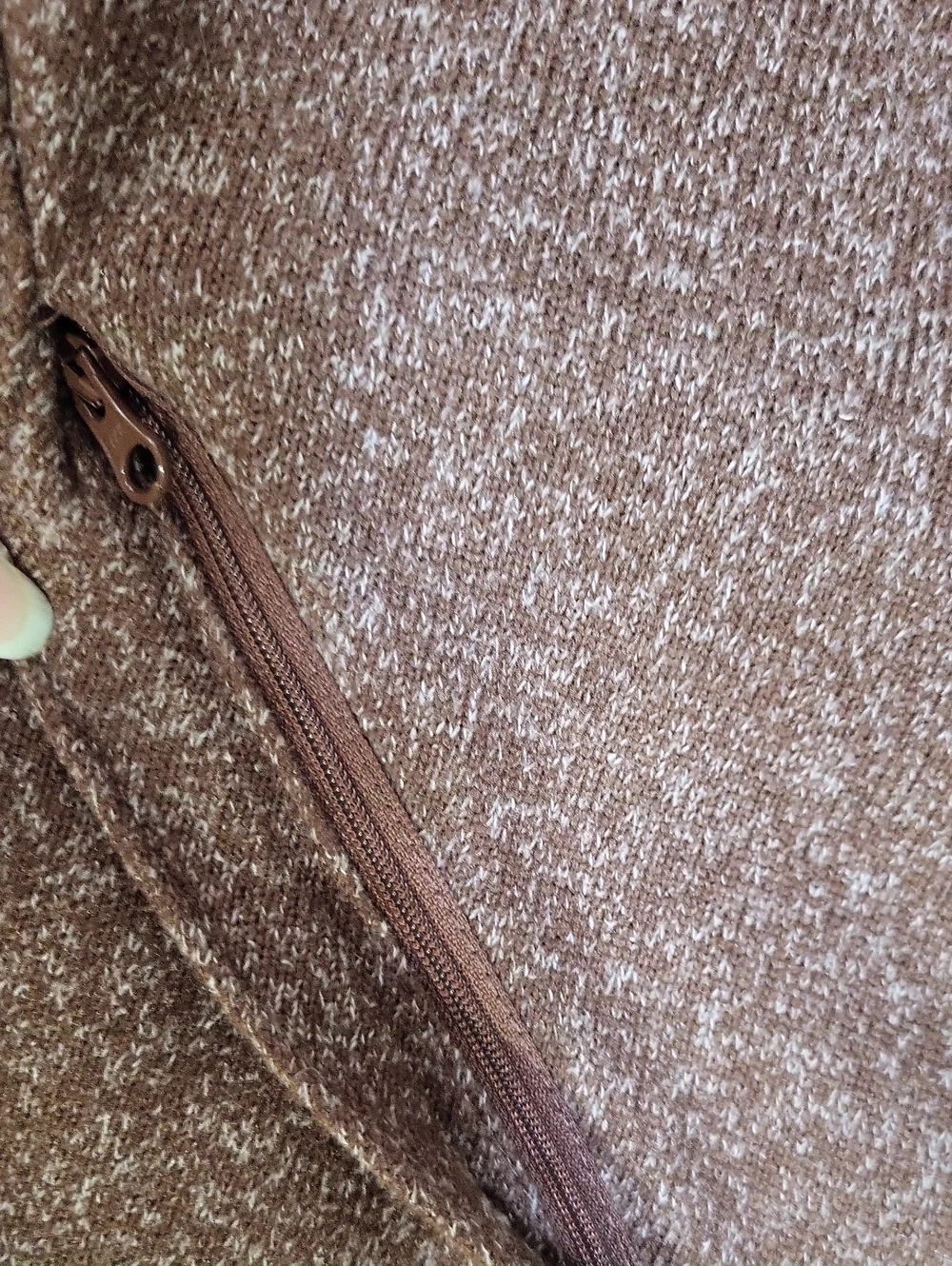 CARHARRT 6378 Wayland Mocha Brown Relaxed Fit Fleece 1/4 Zip Sweater
